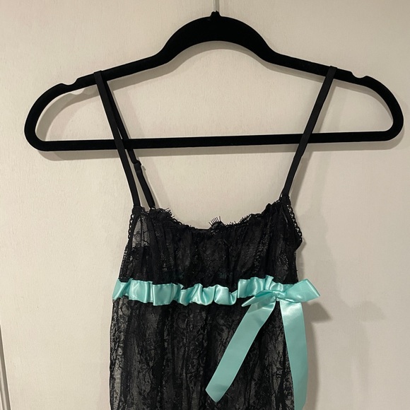 Victoria’s Secret Nightgown Black Lace Size M LIKEW NEW - Picture 5 of 8